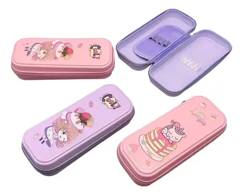 Cartuchera Dibujos Unicornio Princesa Niñas Escuela Colegio