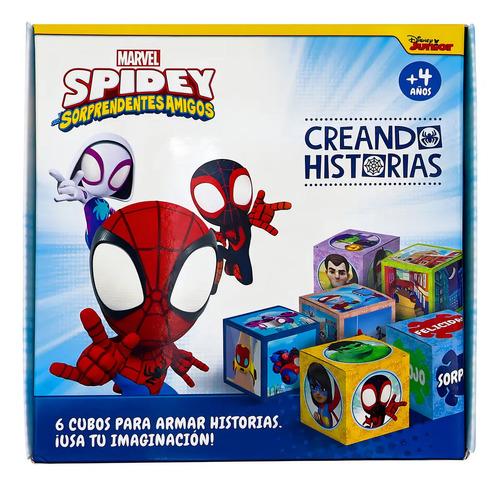 Juego De Mesa Disney Spidey Creando Historias Con Cubos