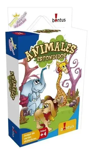 Animales Escondidos Cartas Bontus Juego Didactico Animalitos