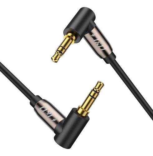 Cable Auxiliar J&d Jack 3,5mm 90° Macho A Macho 4,5 M Oro