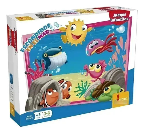 Juego De Mesa Escondidos En El Mar Infantil Didactico Bontus