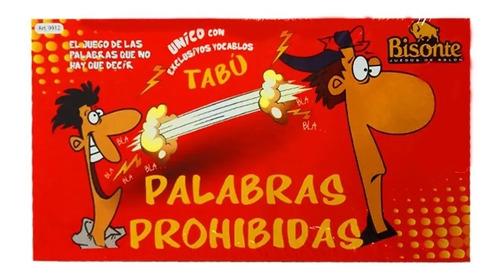 Palabras Prohibidas Tabú Juego De Mesa Niños Adultos Bisonte