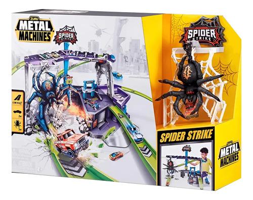 Pista De Autos Gigante Juguete Lanzador Metal Machine Araña Spider