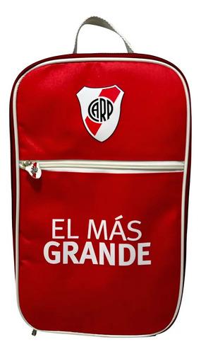 Bolso Botinero River Plate Botines Futbol Neceser Original Rojo