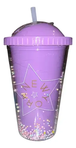 Vaso Acrilico Pelotitas 450ml Con Pequeña Falla Ver Fotos
