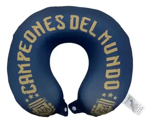 Cuello Viaje Almohada Viscoelastica Avion Micro Boca River Color Afa Diseño De La Tela Fútbol