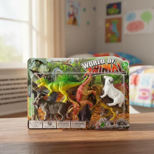 Set De Animales X6 Figuras Juguete Infantil