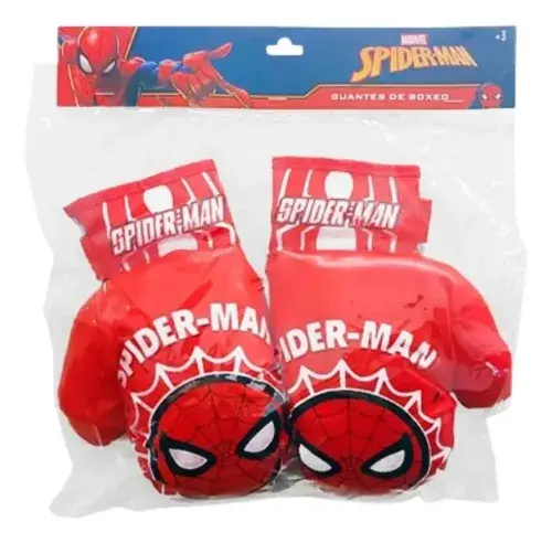 Guantes De Box Boxeo Infantil De Spiderman Unico Rojo Único Rojo