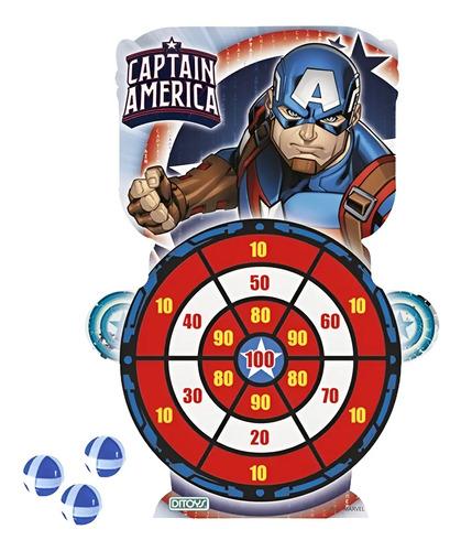Juego Tiro Al Blanco Marvel Avengers Con Pelotas De Velcro