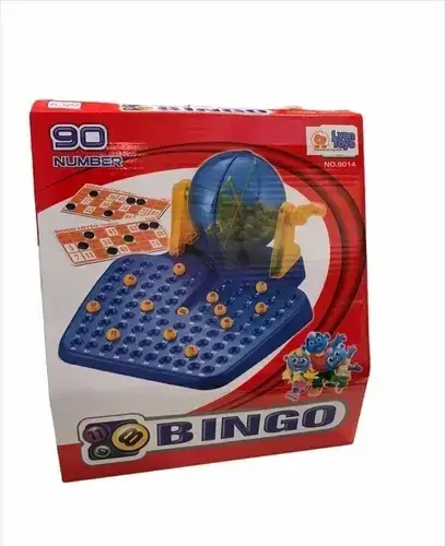 Bingo Familiar Lyon Toys Juego De Mesa Plástico Con Bolillero