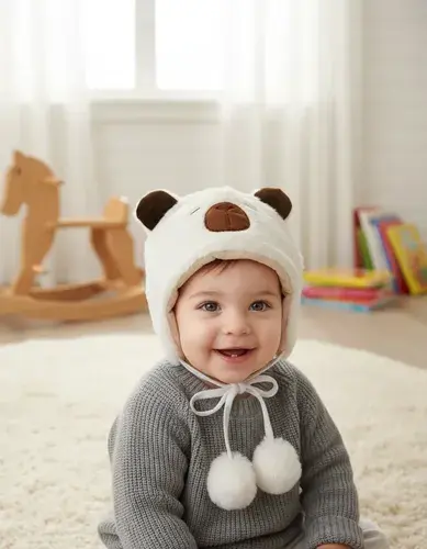 Gorro Gorrito Para Bebé Abrigado Super Suve Capybara Soft