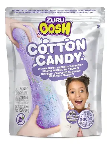Slime Perfumado Con Glitter Oosh Cotton Candy Big Pop 30 Gr