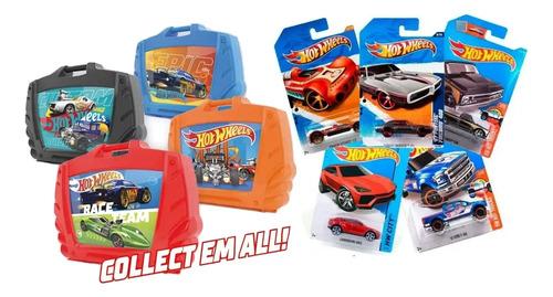 Combo 15 Autitos Hot Wheels Auto + Valija Guarda Auto Premiu