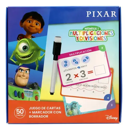 Cartas Didácticas De Disney Multiplicaciones Y Divisiones