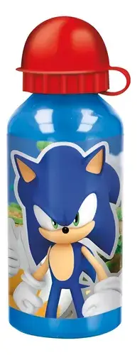 Botella De Aluminio Sonic 400 Ml Agua Bebidas Verano Azul Azul