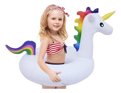 Unicornio Inflable Salvavidas Infantil 55 Cm Pileta Piscina