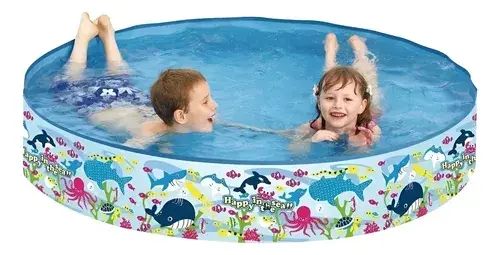 Pileta Rigida Infantil 120x25 Cm Para Niños Y Bebes Premium Pecesitos
