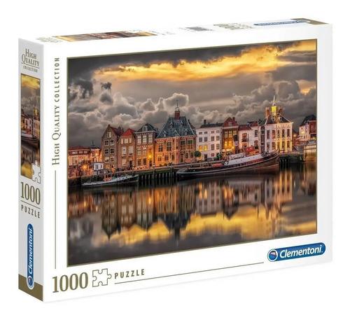 Rompecabezas Clementoni Amsterdam 1000 Pieza Hermoso Paisaje