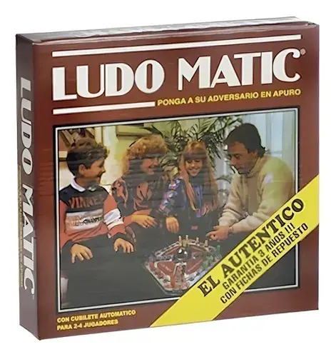 Ludo Matic Con Cubilete Automático Juego De Mesa Habano
