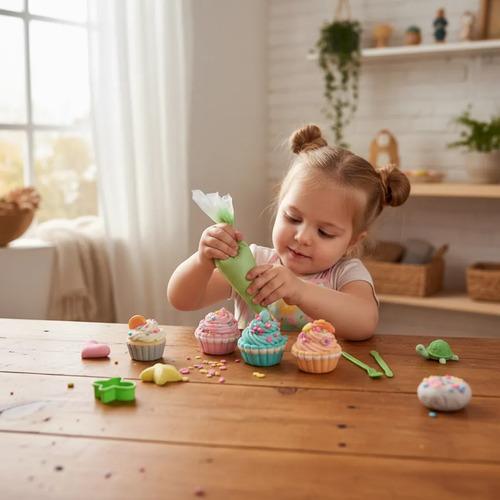 Fábrica De Tortas Kit De Masas Plastilina Juego Infantil Varios
