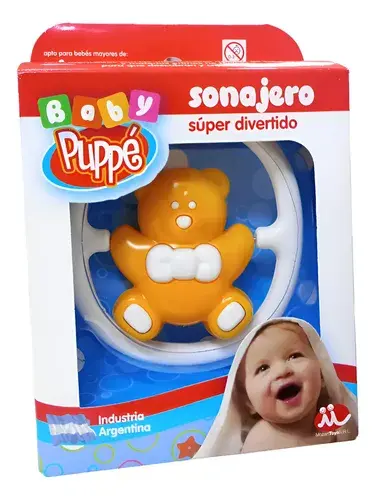 Sonajero Osito Para Bebe Con Movimiento Y Sonido Didactico