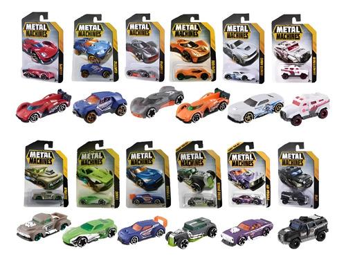 Pack X8 Autos Autitos Colección Metal Machine Zuru Wheels Multicolor
