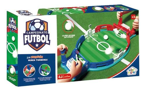 Juego De Mesa Fliper Metegol Tiros Libres Futbol 2 Jugadores Rojo Y Azul