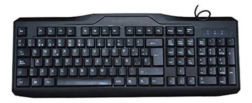 Teclado Oficina Usb Imicro Kb-us9851s Español Color Negro Negro