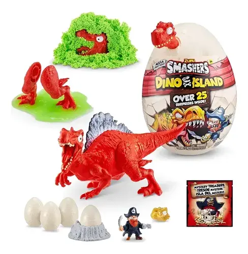 Dino Smashers Dinosaurio Island Huevo Con 25 Sorpresas Zuru