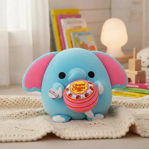Peluche Zuru Snackles Animales Con Golosina O Snack De 35cm Elefante Con Chupa Chups