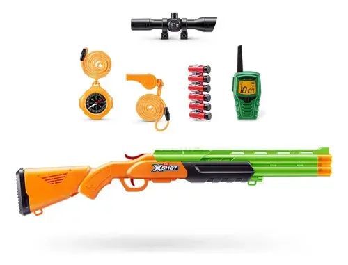 Kit De Rol Heroe Pistola + Balas + Handy + Silbato Luz Sonid Multicolor