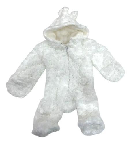 Enterito Bebé Piel Con Polar Interior Muy Abrigado Conejito