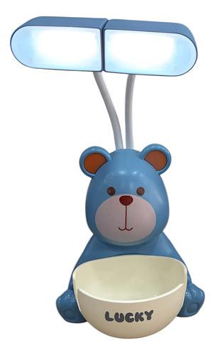 Lampara Osito Oso Velador Portatil Luz De Noche Infantil
