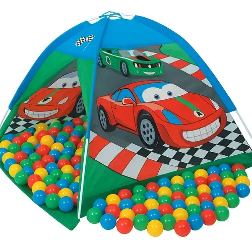 Carpa Casa Casita Pelotero Infantil Autitos 100 Pelotas Nene Autos