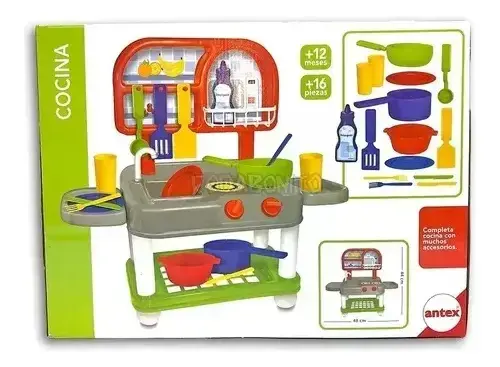 Cocina De Juguete Con Accesorios. Marca Antex Color Foto