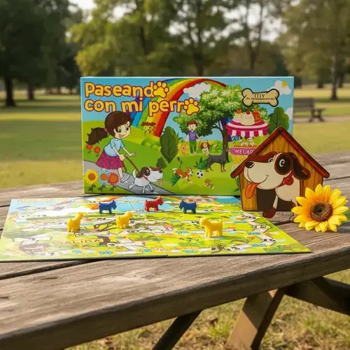 Juego De Mesa Paseando Con Mi Perro Infantil Familiar