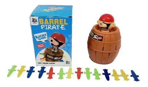 Juego Barril Pirata Con Muñeco Salta Juego De Mesa Prendas