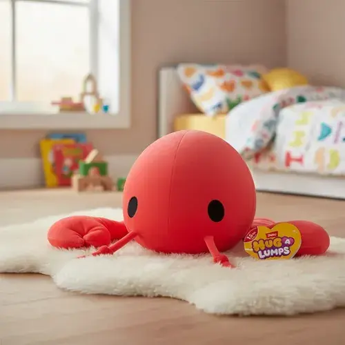 Peluche De Apego Hug A Lumps Mediano Para Abrazar Animales Cangrejo