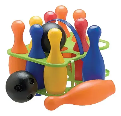 Juego De Bolos Bowling 10 Bolos Y 2 Bolas Luni Economico